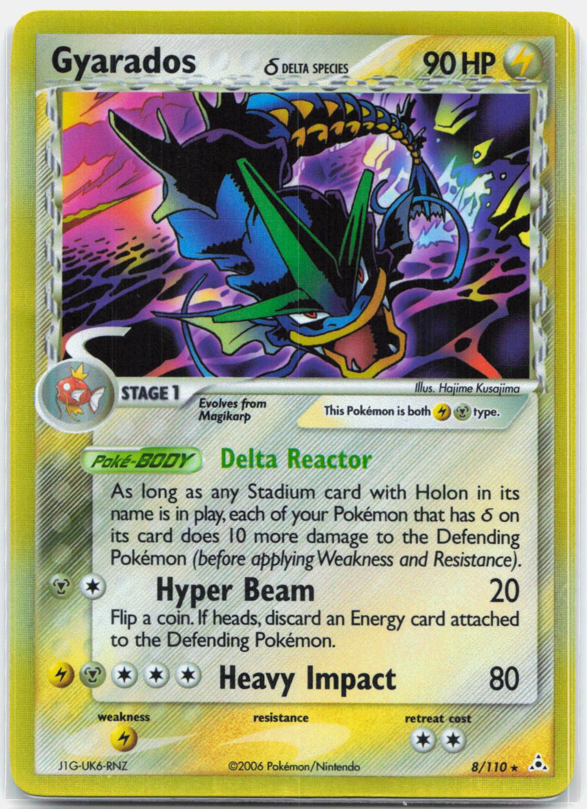 Gyarados - 8/110 Holon Phantoms Holo Rare Pokemon - NM/LP