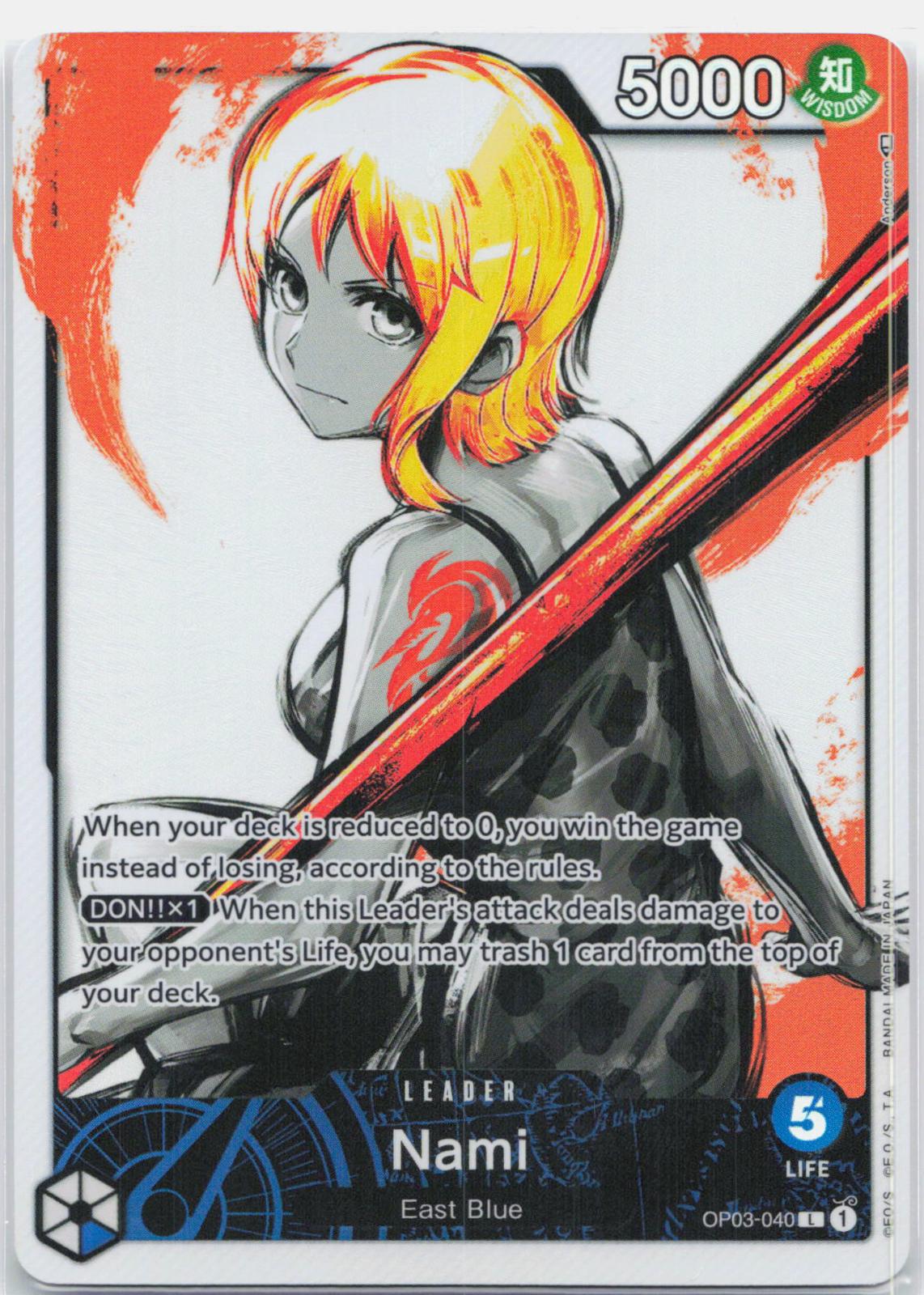 Nami Alternate Art - OP03-040 Pillars of Strength L One Piece - NM/MINT