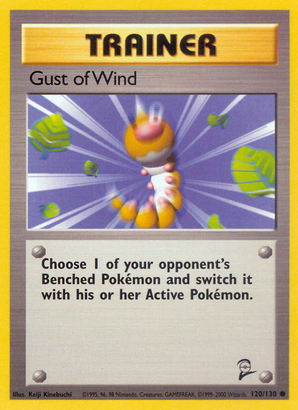 Gust of Wind - 120/130 Base Set 2 Common Pokemon - NM