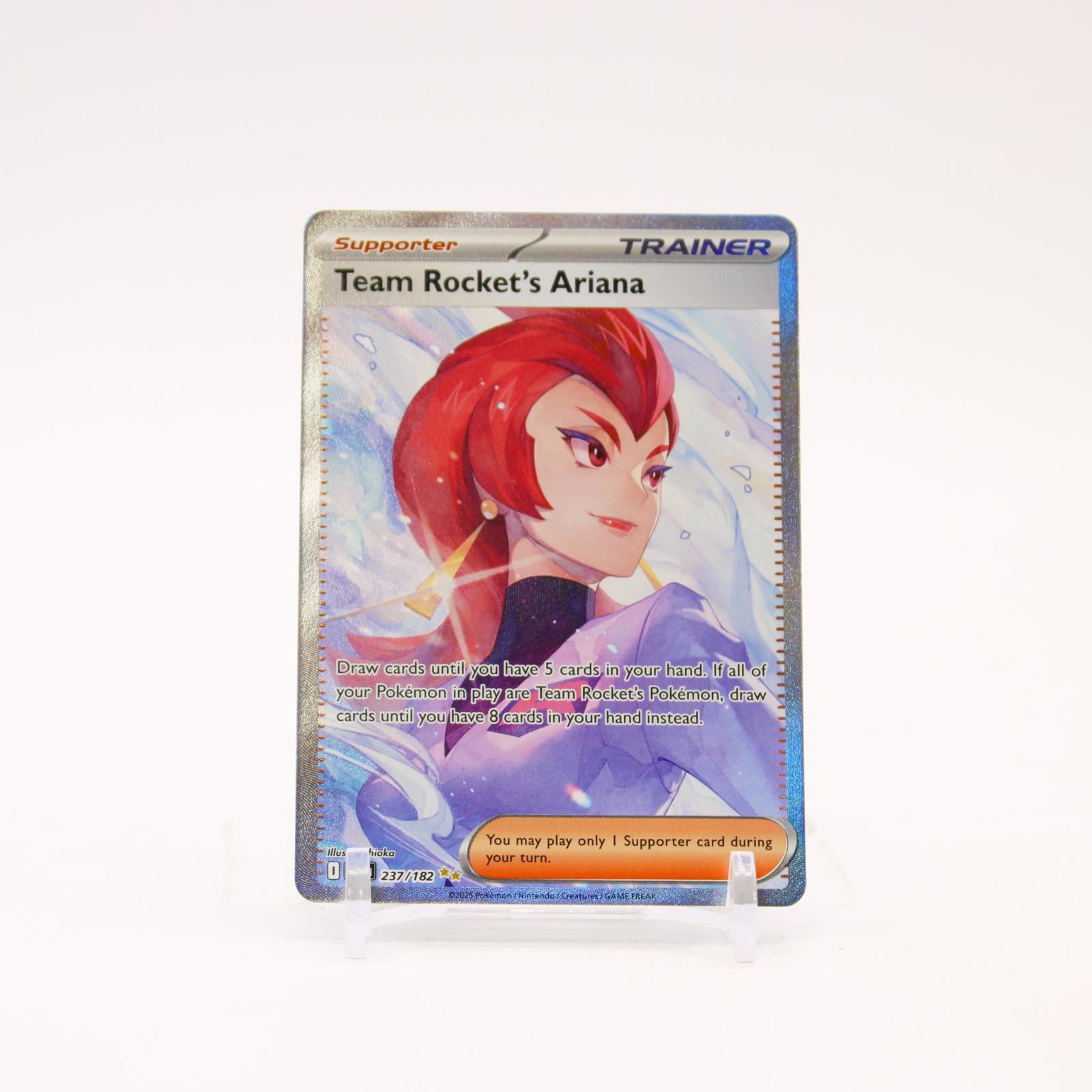 Team Rocket's Ariana - 237/182 Destined Rivals Special Illustration Trainer - NM/MINT