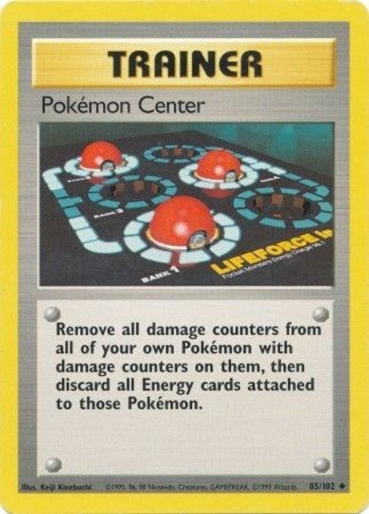 Pokemon Center - 85/102 Base Set Unlimited Uncommon Pokemon - NM