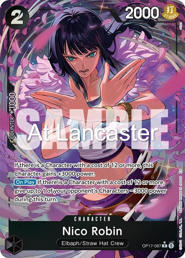 Nico Robin (Alternate Art) - OP17-087 The World's Strongest Warriors Rare One Piece - NM (Lanc)
