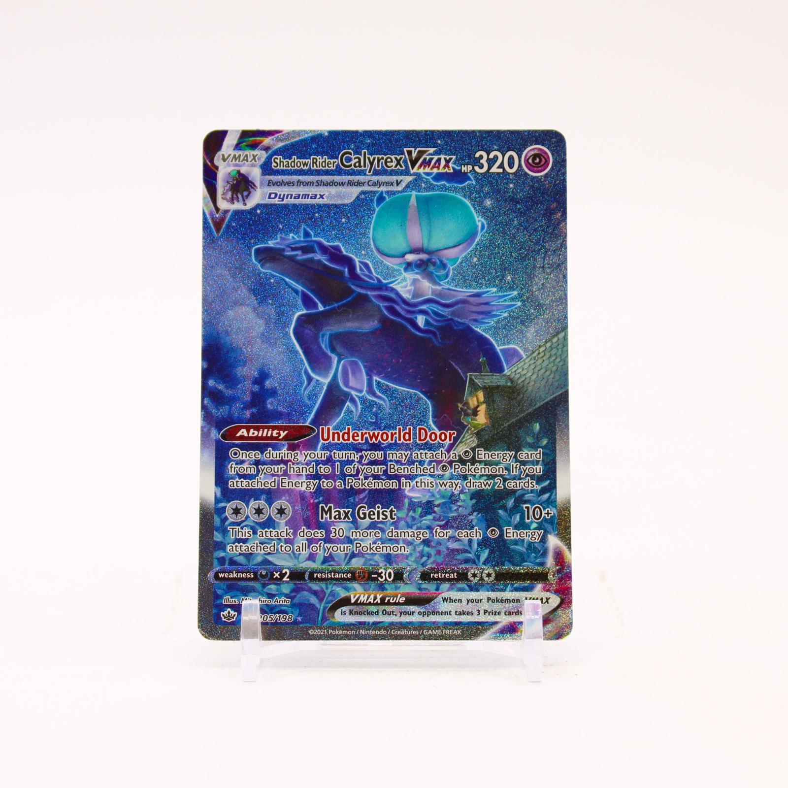 Shadow Rider Calyrex VMAX - 205/198 Chilling Reign Alternate Art Pokemon - LP