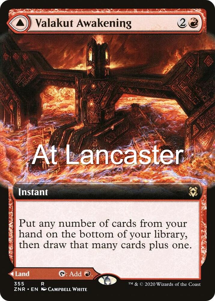 Valakut Awakening (Extended Art) - 355 Zendikar Rising Rare Magic: The Gathering - NM (Lanc)