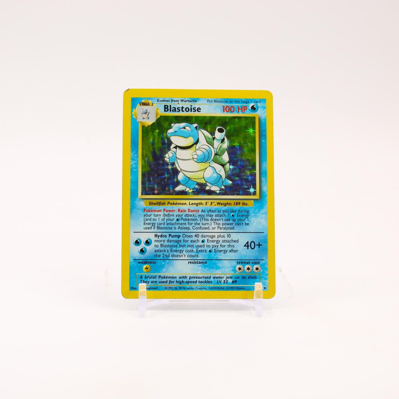 Blastoise - 2/102 Base Set Unlimited Holo Rare Pokemon - MP