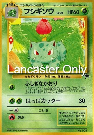 Ivysaur - NO. 002 Southern Islands Promo Pokemon - NM (Lanc)