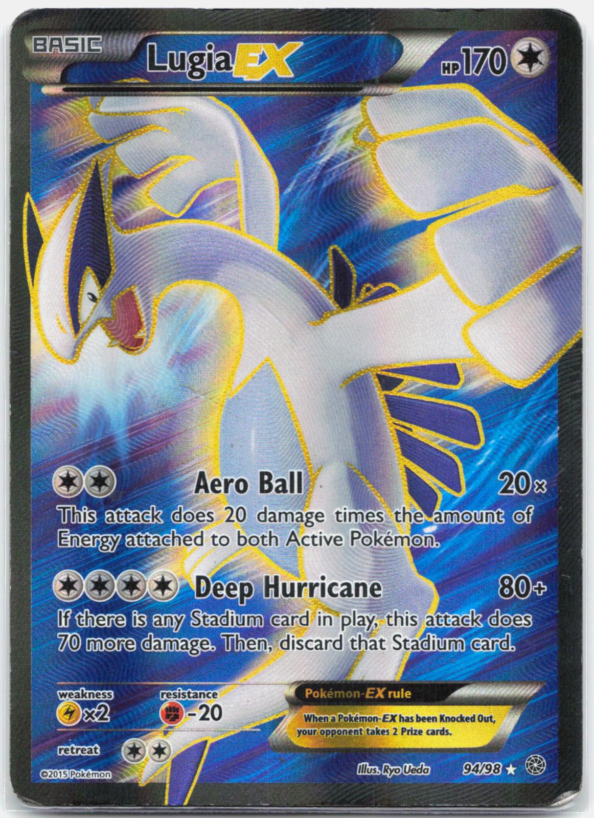 Lugia EX - 94/98 Ancient Origins Full Art Pokemon - HP