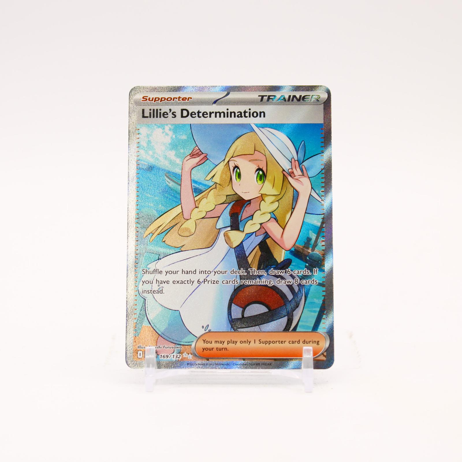 Lillie's Determination - 169/132 Mega Evolution Holo Full Art Trainer - NM/MINT