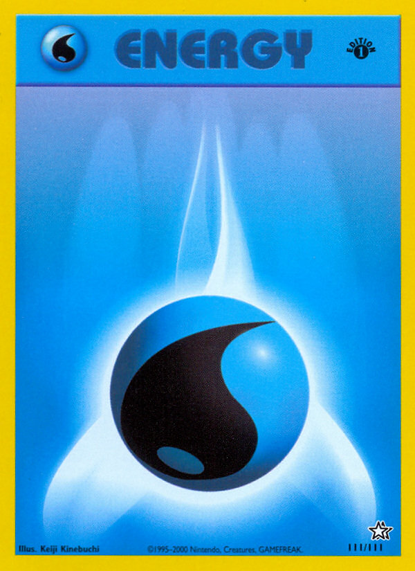Water Energy - 111/111 Neo Genesis Unlimited Pokemon - NM