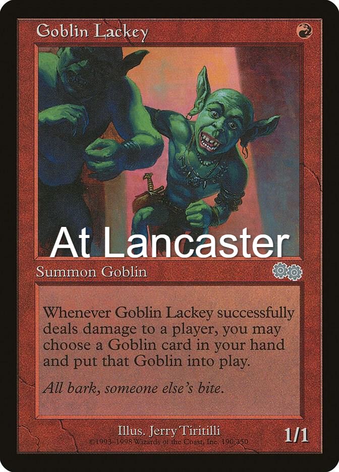 Goblin Lackey - 190 Urza's Saga Uncommon Magic: The Gathering - LP (Lanc)