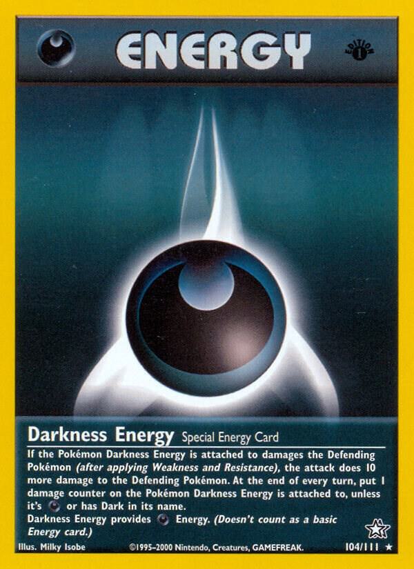 Darkness Energy - 104/111 Neo Genesis 1st Edition - NM
