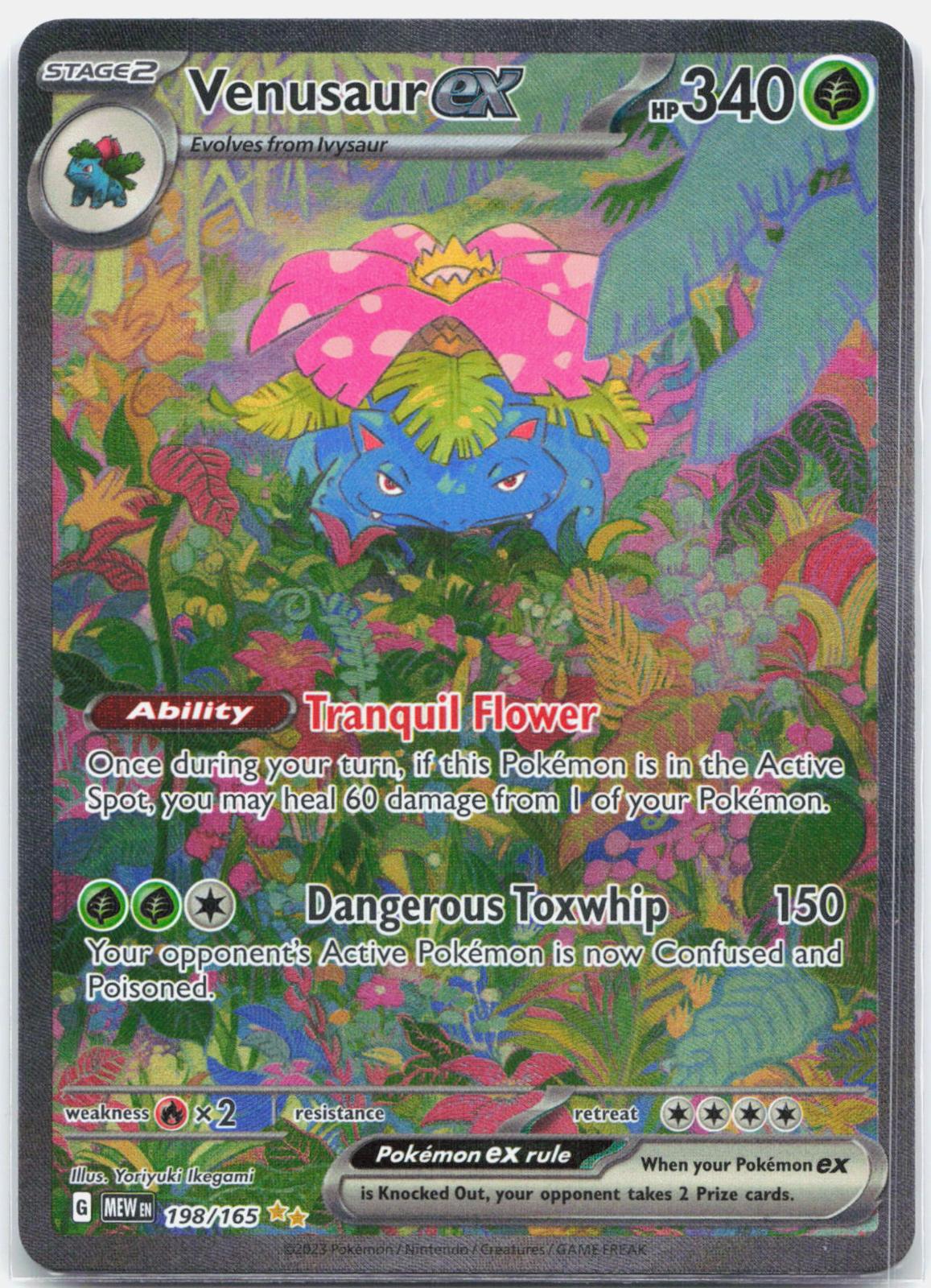 Venusaur ex - 198/165 151 Special Illustration Pokemon - NM/LP