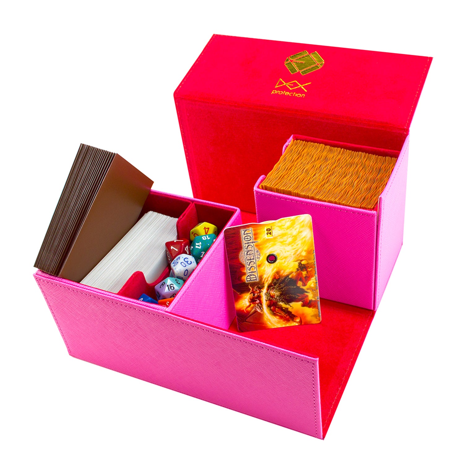 Deck Box - Dex Creation Line Magnetic - Large: Pink