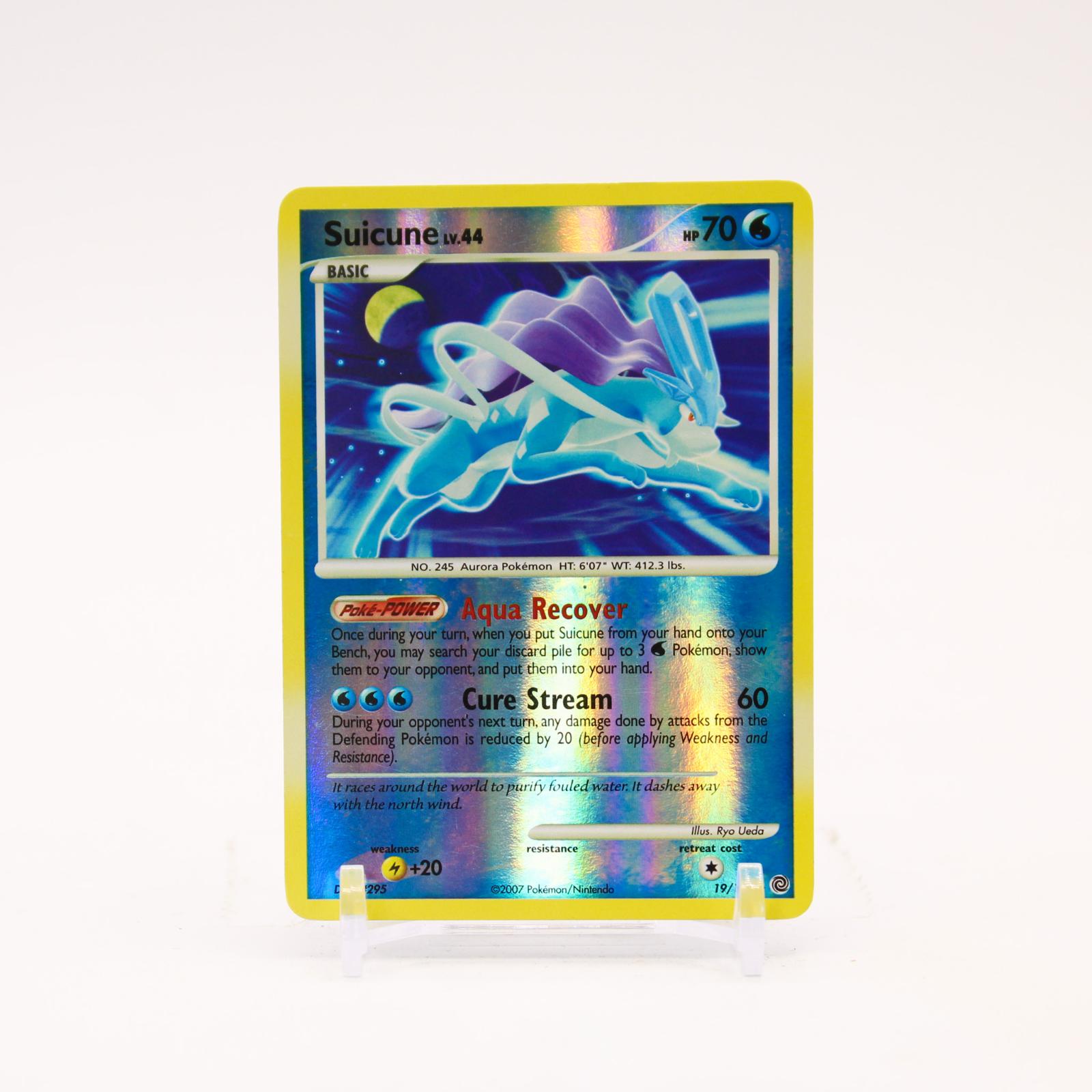 Suicune - 19/132 Secret Wonders Reverse Holo Rare Pokemon - LP