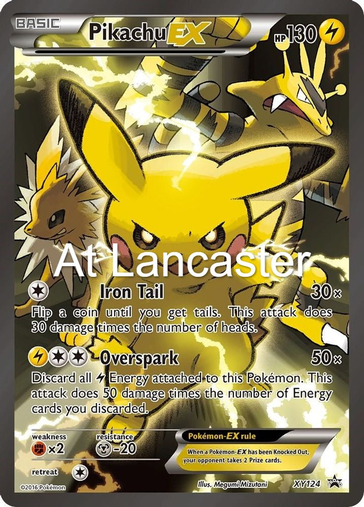 Pikachu EX - XY124 XY Promo Promo Pokemon - LP (Lanc)