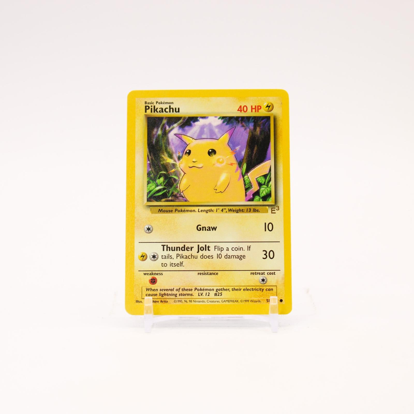 Pikachu - 58/102 E3 Stamped Promo Pokemon - LP/MP