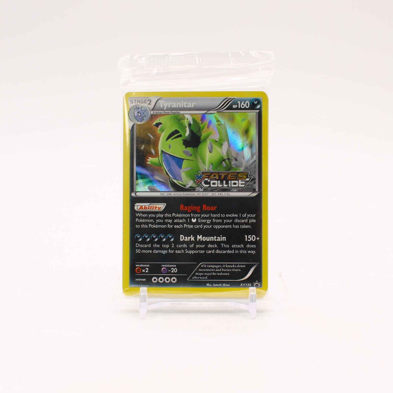 Tyranitar - XY130 SEALED Black Star Holo Prerelease Promo Pokemon - NM/MINT