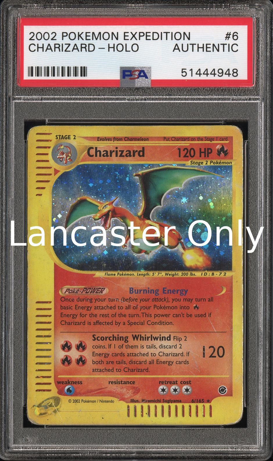 Charizard Holo - 6/165 PSA PSA Expedition Pokemon - (Lanc)