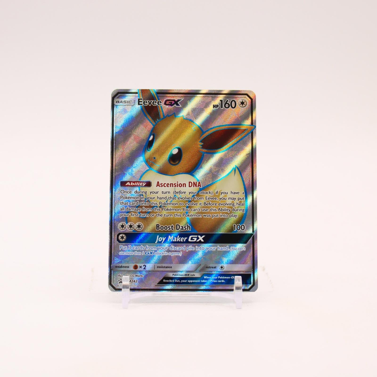 Eevee GX - SM242 Sun & Moon Holo Full Art Promo Pokemon - NM