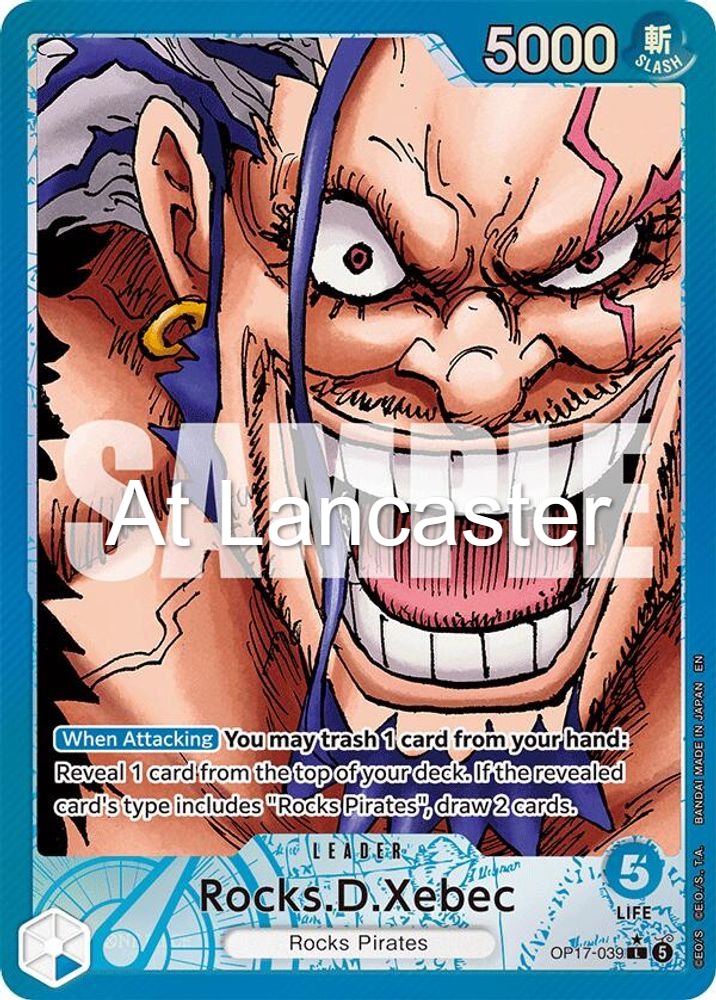 Rocks.D.Xebec (039) (Alternate Art) - OP17-039 The World's Strongest Warriors Leader One Piece - NM (Lanc)