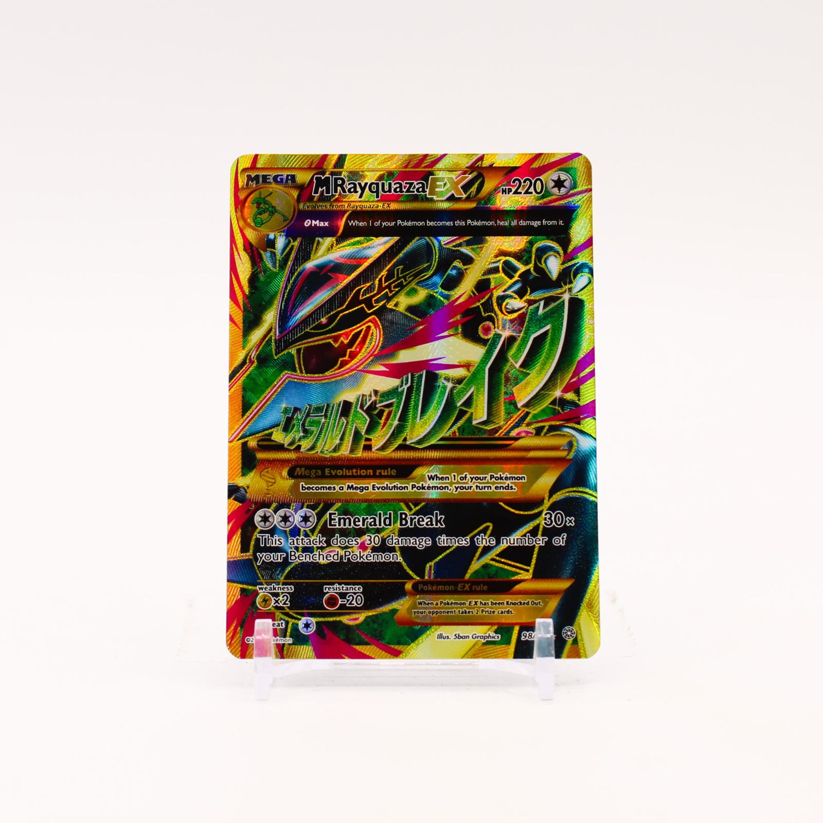 M Rayquaza EX - 98/98 Ancient Origins Holo Secret Rare Pokemon - LP