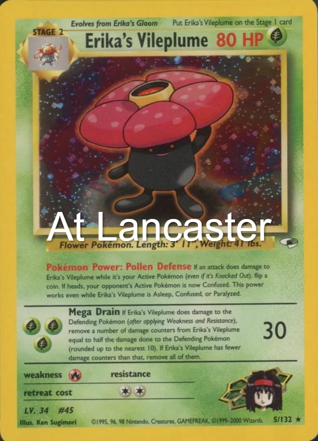Erika's Vileplume - 5/132 Gym Heroes Rare Pokemon - NM (Lanc)