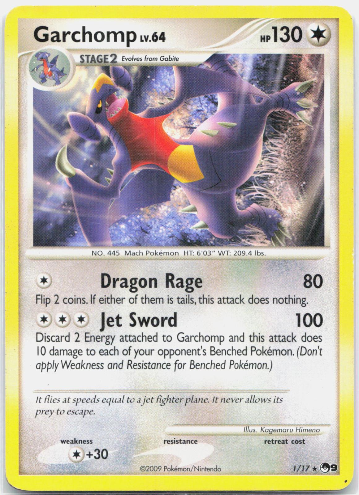 Garchomp - 1/17 POP Series 9 Rare Pokemon - MP