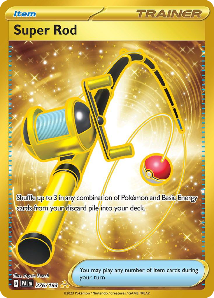 Super Rod - 276/193 Paldea Evolved Hyper Rare Holo Pokemon - NM