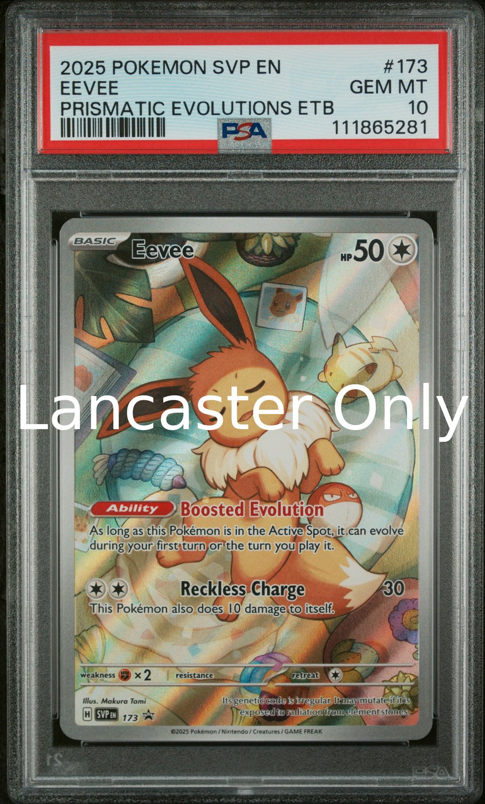 Eevee - 173/131 PSA 10 Prismatic Evolutions Elite Trainer Box Pokemon