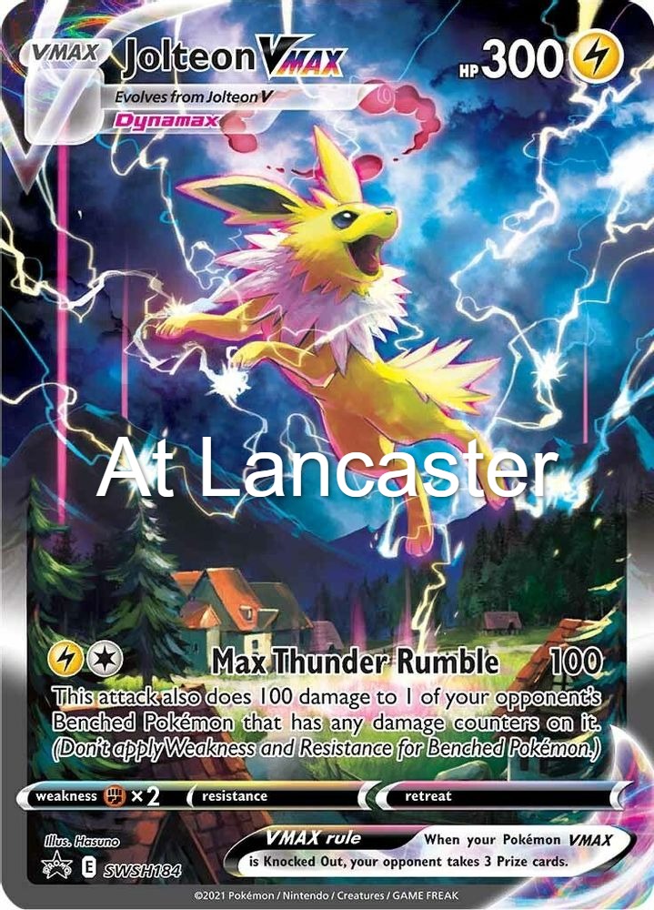 Jolteon VMAX - SWSH184 Sword & Shield Promo Promo Pokemon - NM (Lanc)