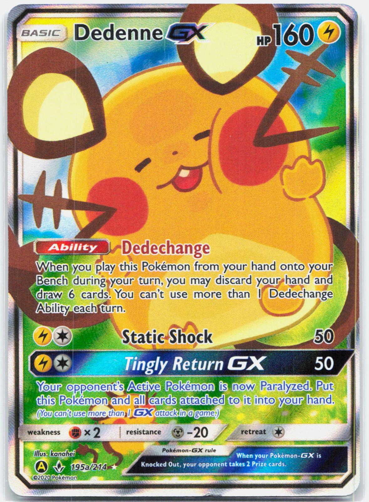 Dedenne GX - 195A/214 Alternate Art Promos Holo Promo Pokemon - LP