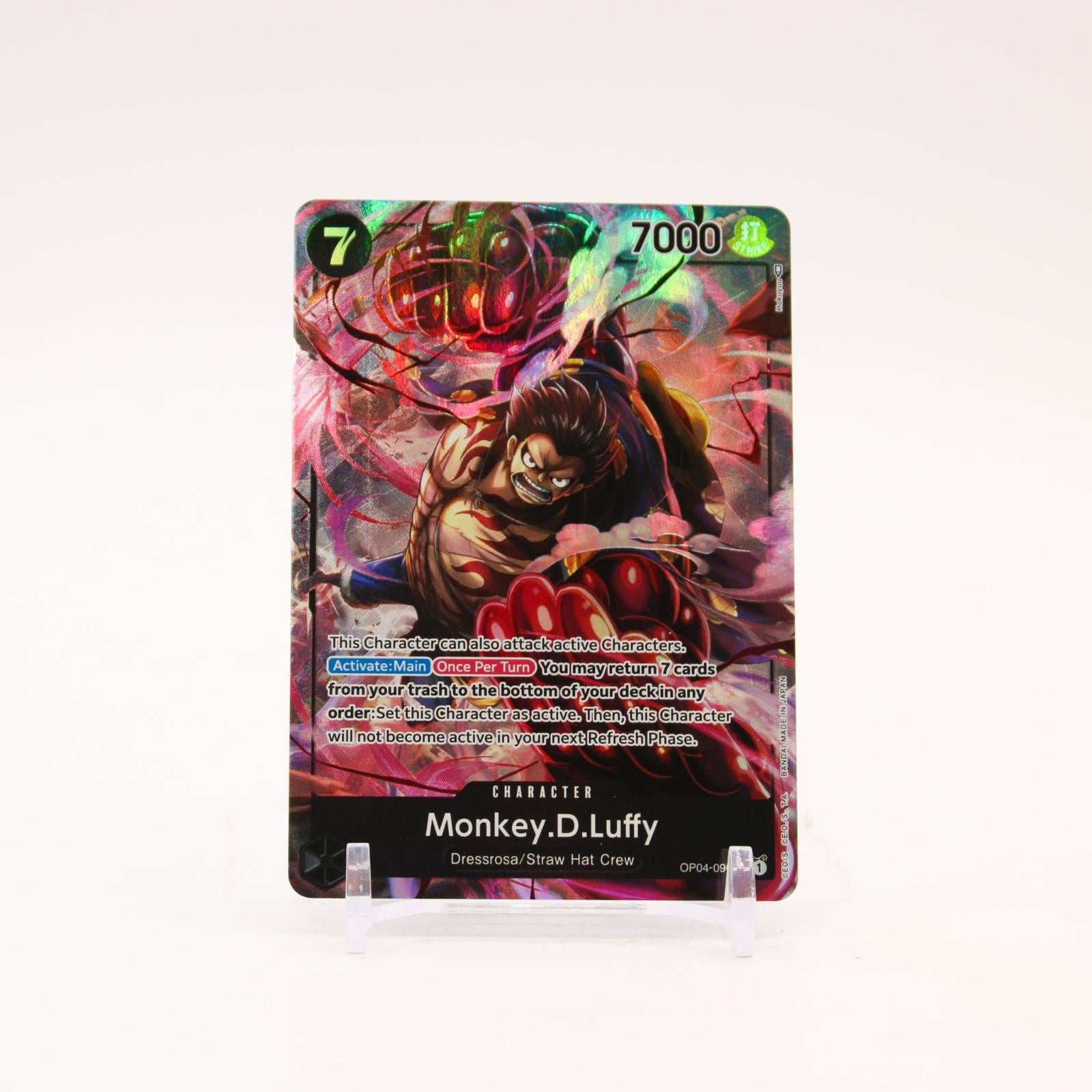 Monkey.D.Luffy Alternate Art - OP04-090 Kingdoms of Intrigue SR One Piece - NM