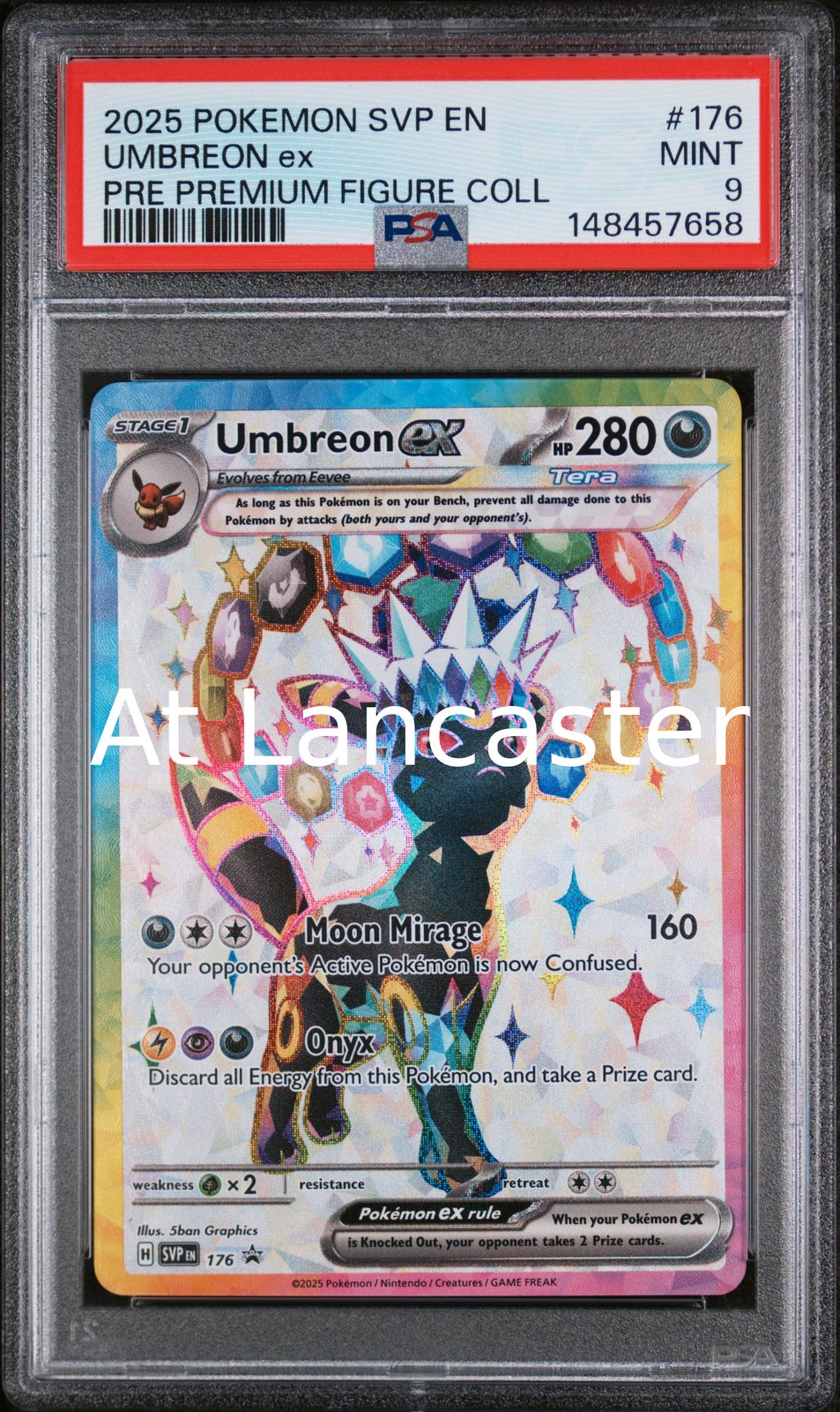 Umbreon EX - 176/131 PSA 9 Prismatic Evolutions Premium Figure Collection Pokemon (Lanc)