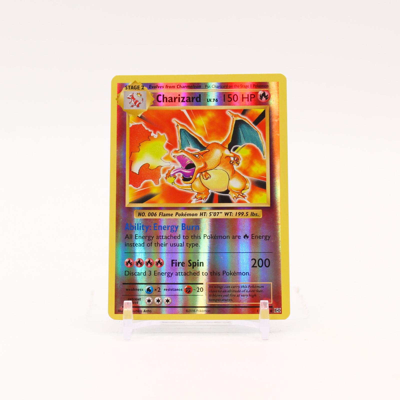 Charizard - 11/108 Evolutions Reverse Holo Rare Pokemon - NM/LP