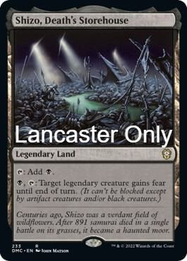 Shizo, Death's Storehouse - 233 Commander: Dominaria United Rare Magic: The Gathering - NM (Lanc)