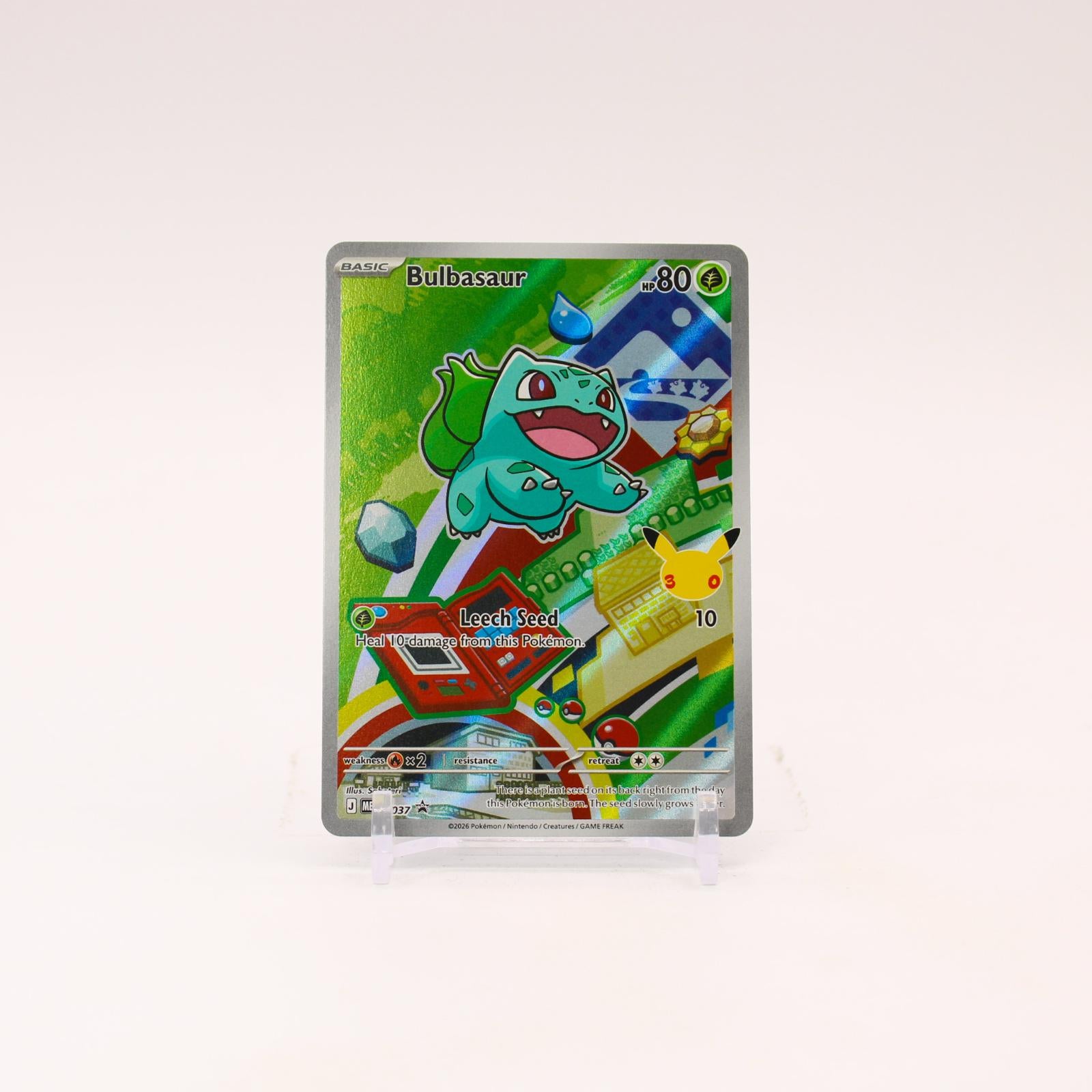 Bulbasaur - MEP037 First Partner Illustration Promo Pokemon - NM/MINT