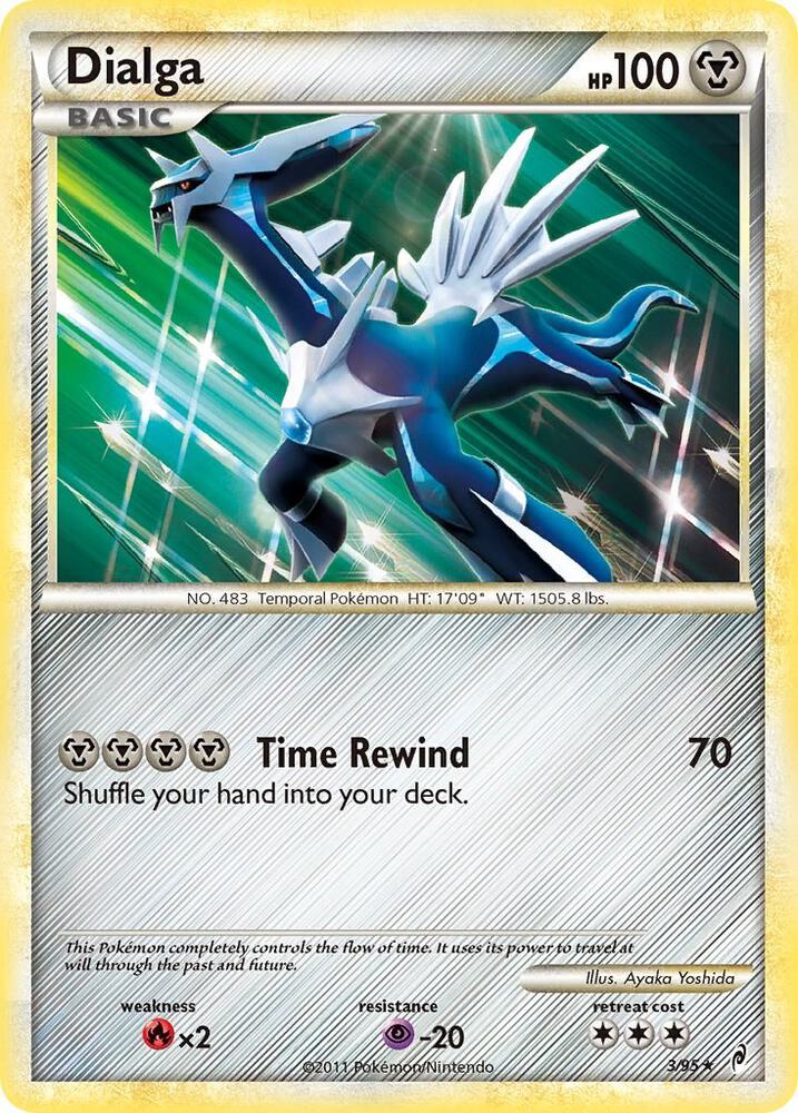 Dialga - 3/95 Call of Legends Holo Rare Pokemon - NM