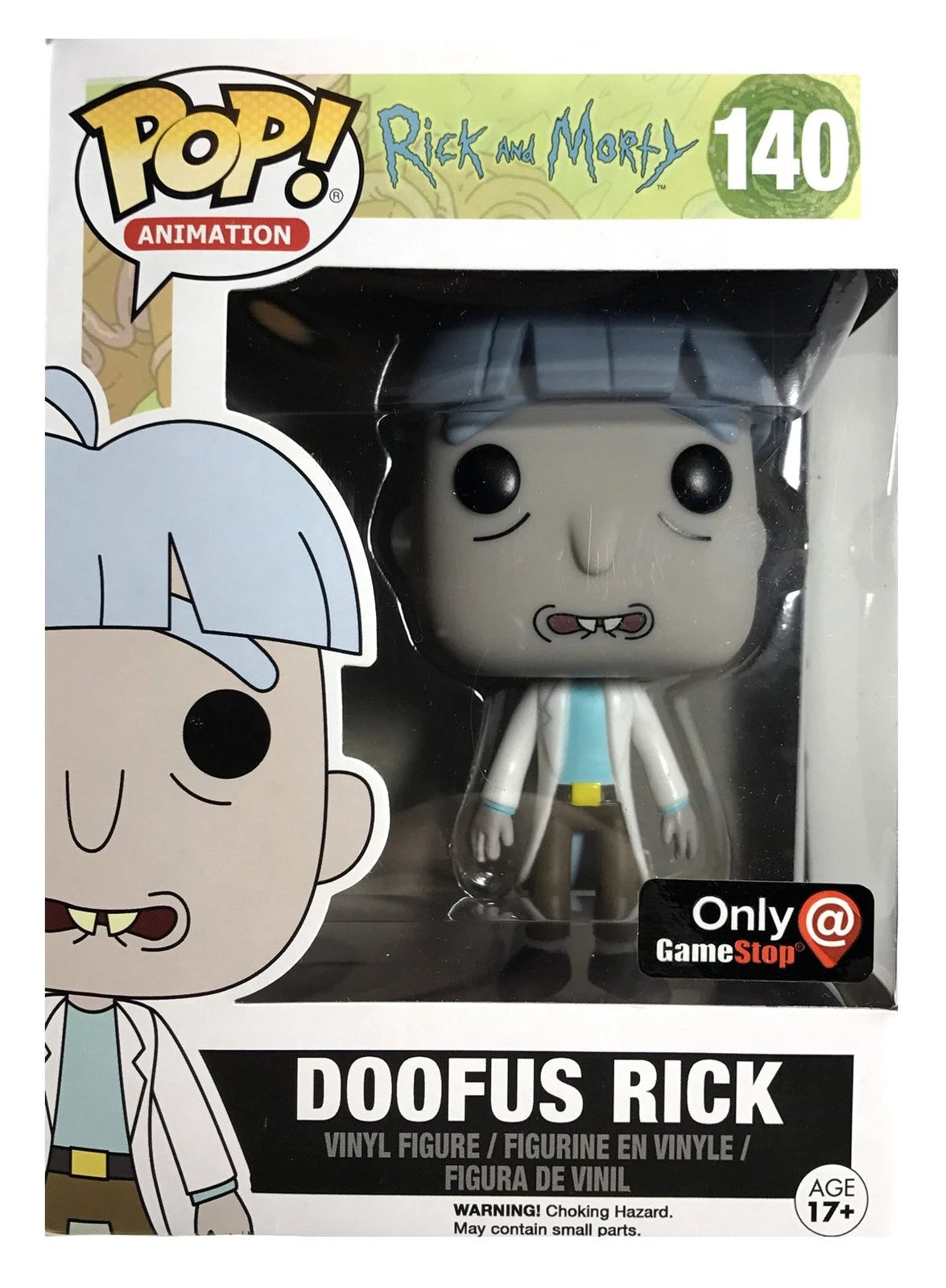 Funko Pop - Rick & Morty Vinyl Figure - Doofus Rick 140 GS Exc