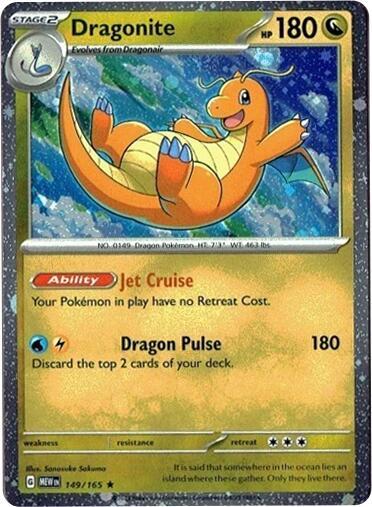 Dragonite - 149/165 151 Cosmos Holo PROMO Pokemon - NM/MINT