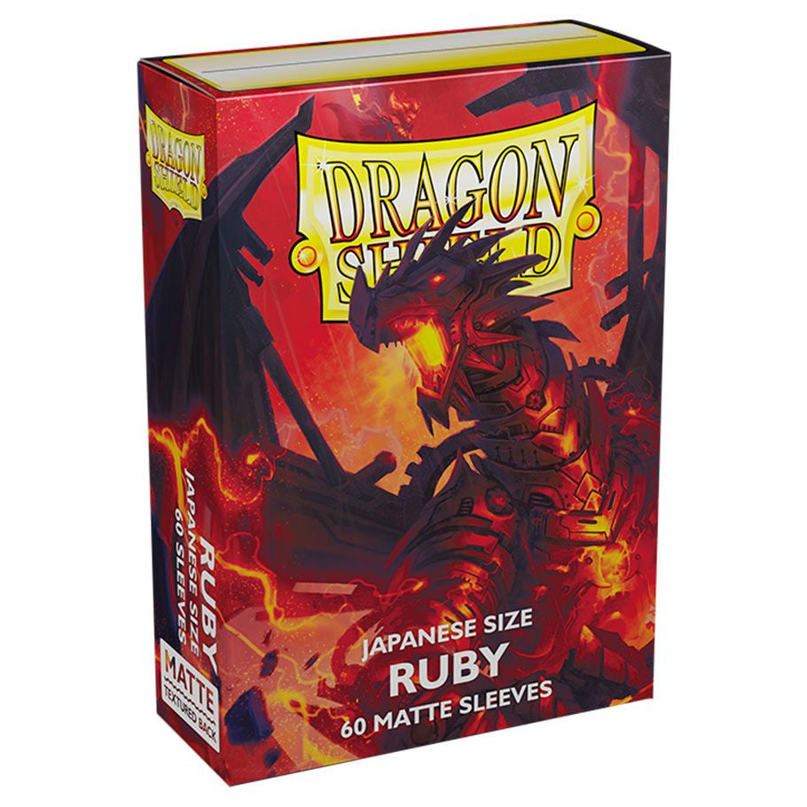 Dragon Shield JAPANESE Card Sleeves - Matte Ruby (60 count)