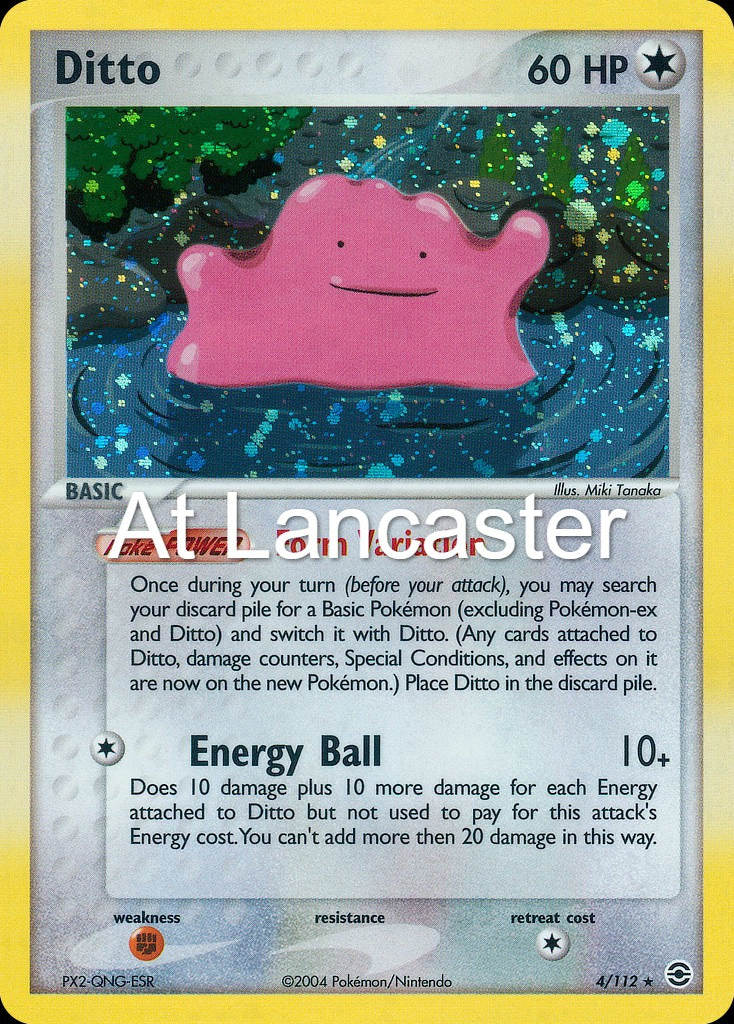 Ditto - 4/112 FireRed & LeafGreen Rare Pokemon - DMG (Lanc)