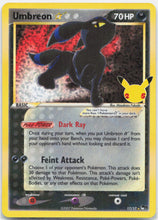 Load image into Gallery viewer, Umbreon Star - 17/17 Celebrations 25th Classic Collection Holo Rare Pokemon - LP
