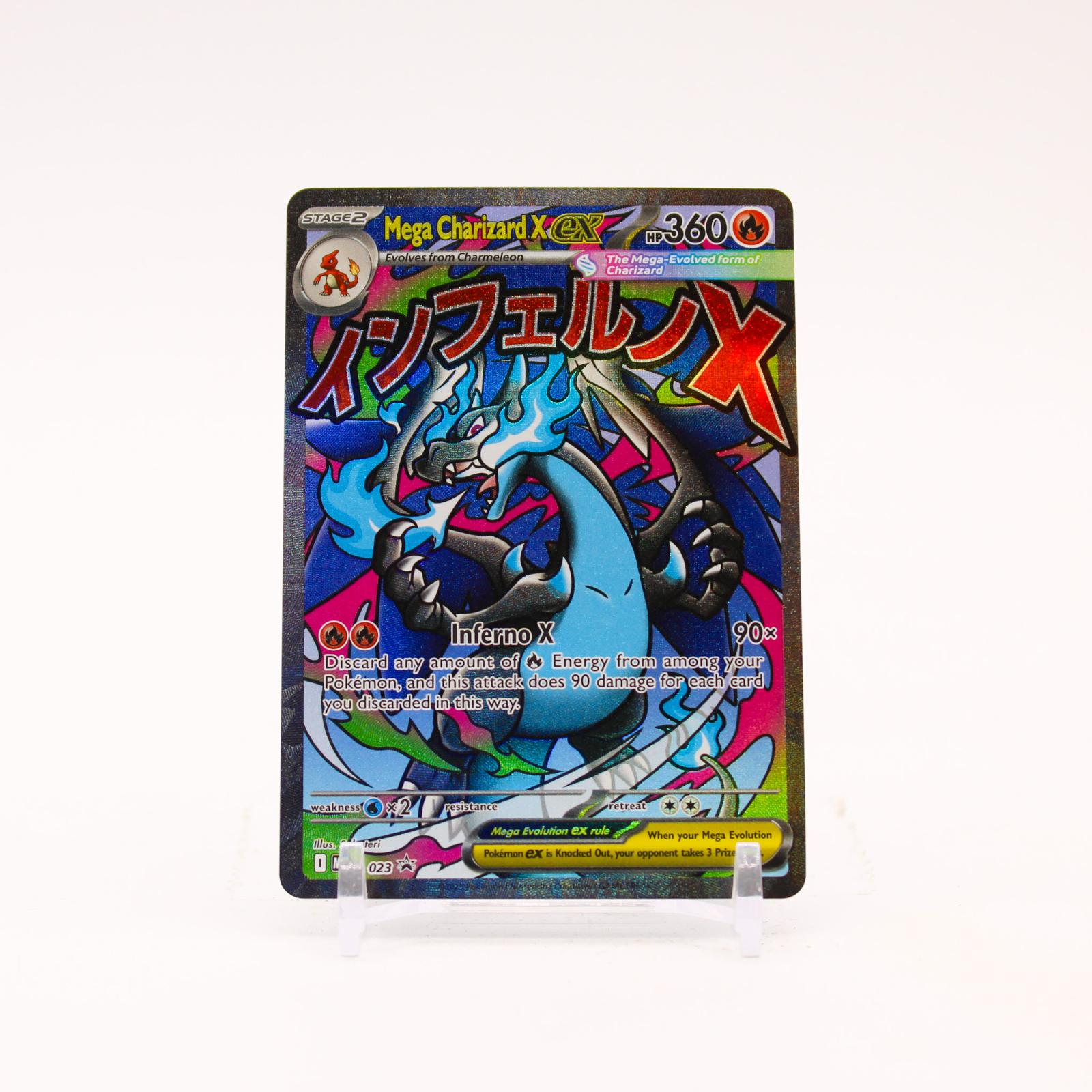 Mega Charizard X ex - MEP023 Mega Evolution Holo Promo Pokemon - NM/MINT