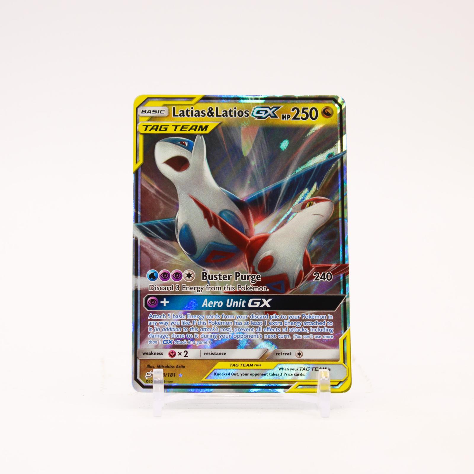 Latias & Latios GX - 113/181 Team Up Holo Ultra Rare Pokemon - NM