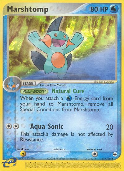Marshtomp - 41/109 Ruby & Sapphire Uncommon Pokemon - NM