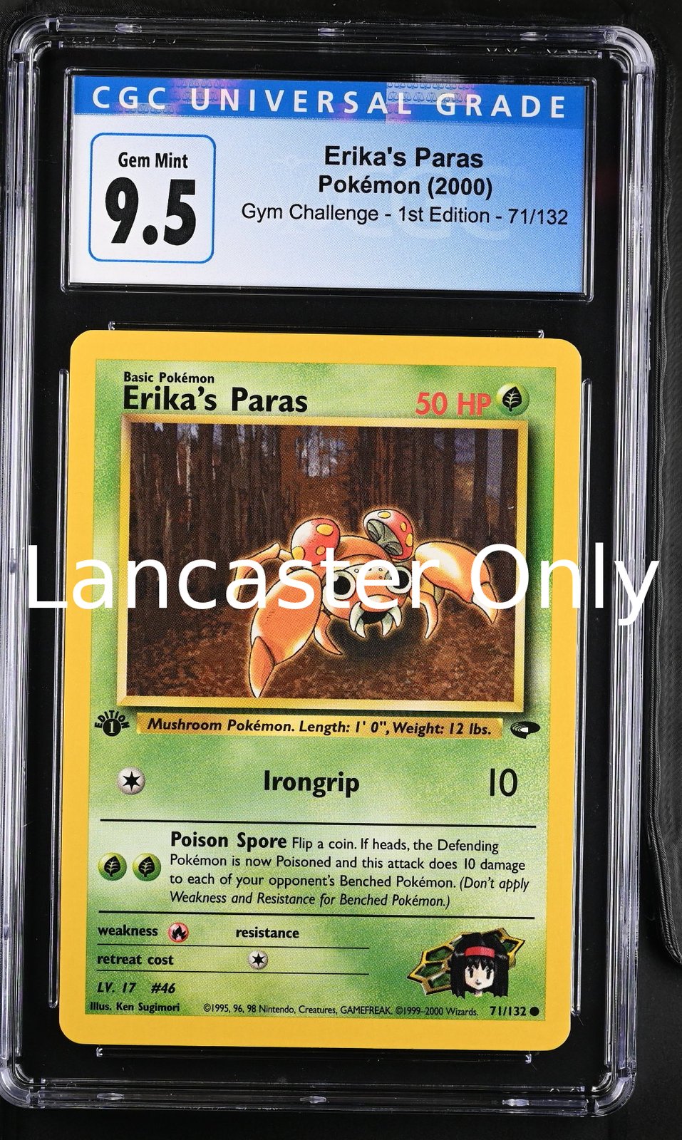Erika's Paras - 71/132 CGC 10 Gym Challenge - 1st Ed. Pokemon