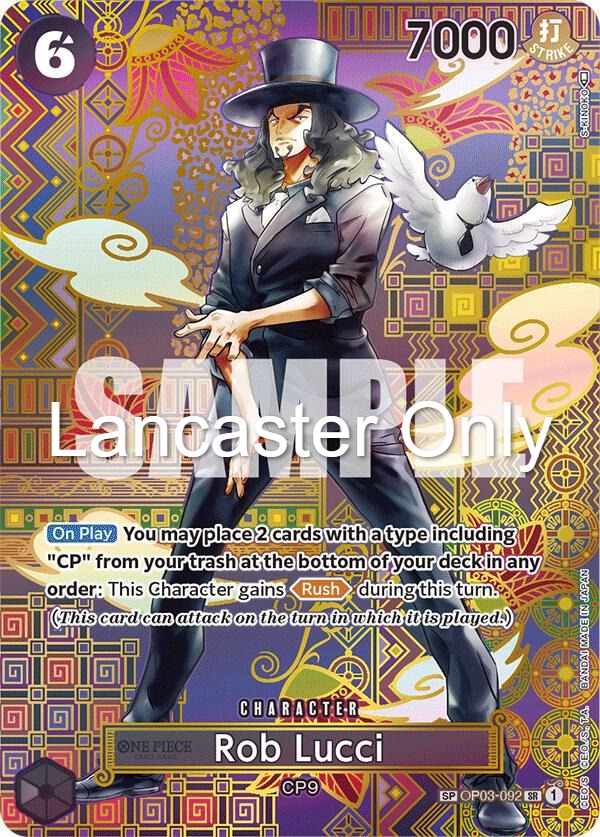 Rob Lucci (092) (SP) - OP03-092 Awakening of the New Era Foil Super Rare One Piece - NM (Lanc)