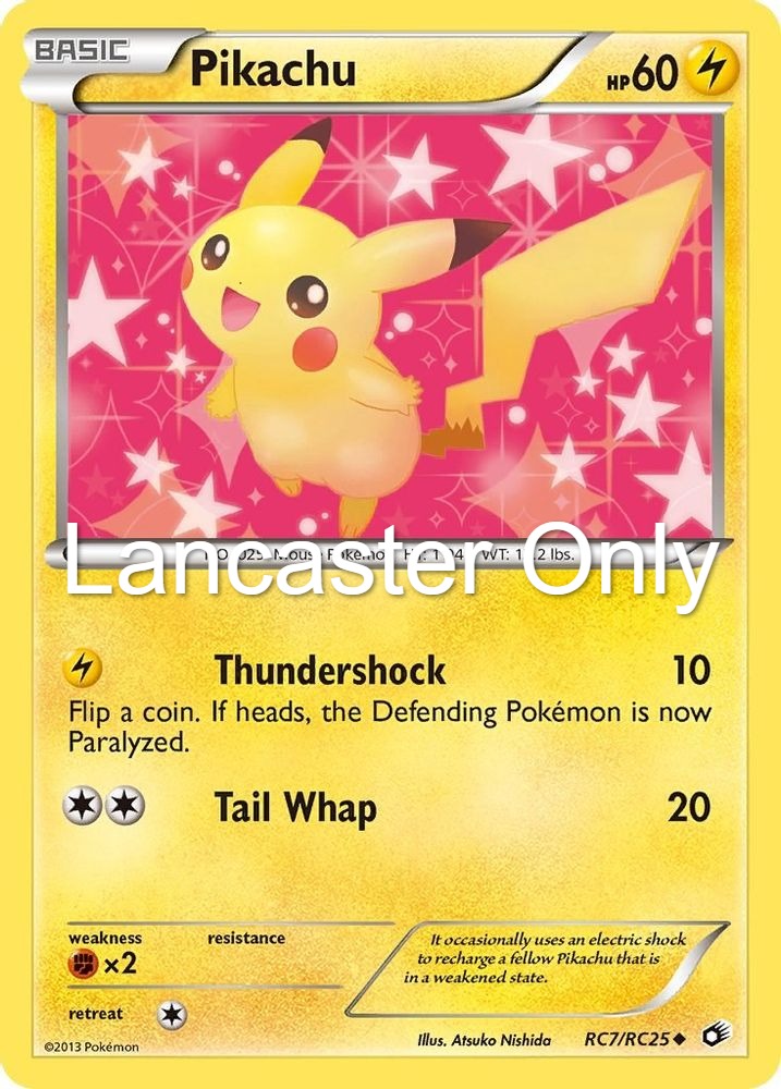 Pikachu - RC7/RC25 Legendary Treasures: Radiant Collection Holo Uncommon Pokemon - LP (Lanc)