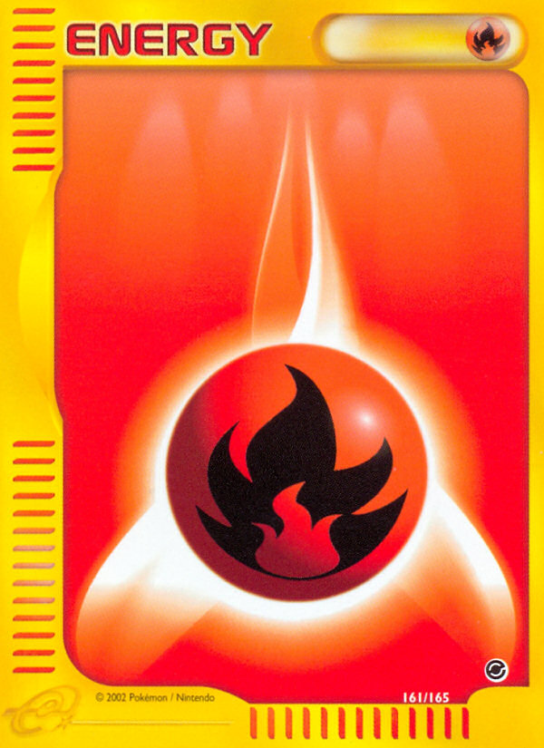 Fire Energy - 161/165 Expedition Base Set Pokemon - NM