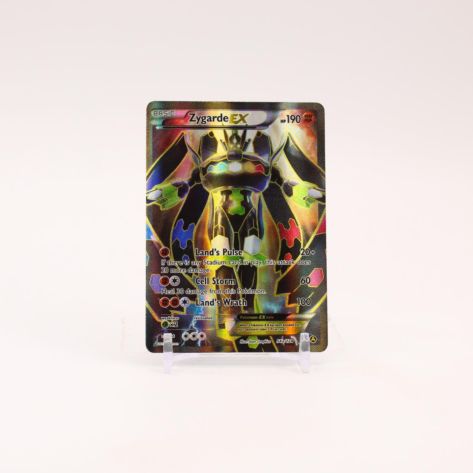 Zygarde EX - 54A/124 Fates Collide Alternate Art Promo Pokemon - NM